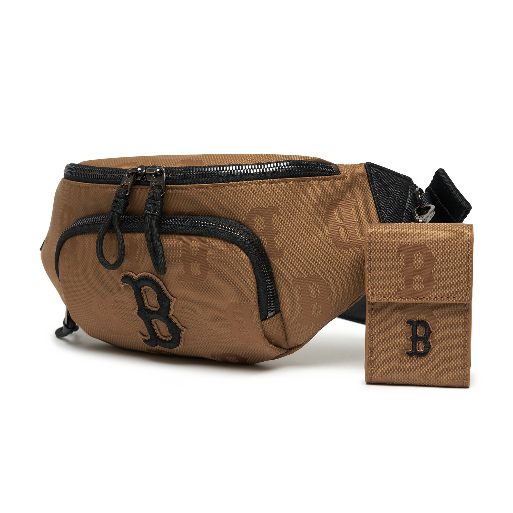  Túi Bao Tử MLB Korea - MONOGRAM NYLON JACQUARD HIP NEW YORK YANKEES - 3AHSM011N-43BGD 