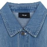  Áo Sơ Mi Jean MLB - Varsity Logo Denim Shirts NY Yankees - 3ADRV0253-50BLL 