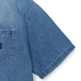  Áo Sơ Mi Jean MLB - Varsity Logo Denim Shirts NY Yankees - 3ADRV0253-50BLL 