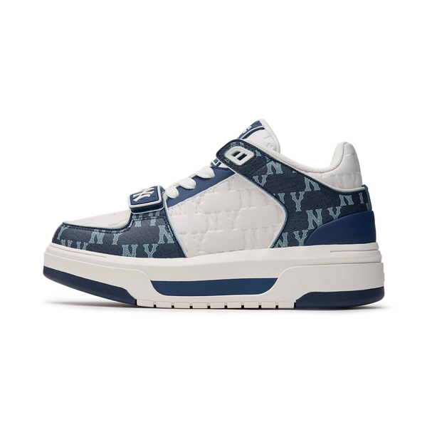  Giày MLB Cổ Cao Chunky Liner Mid Classic Monogram New York Yankees Navy - 3ASXCMM4N-50NYS 