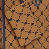  Túi Tote MLB Korea - Diamond Jackquard Tote Bag Boston Red Sox D.Beige - 3AORM012N-43BGD 