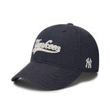  Nón MLB - Culsive Lettering Denim NY Yankees Navy - 3ACPQM04N-50NYD 