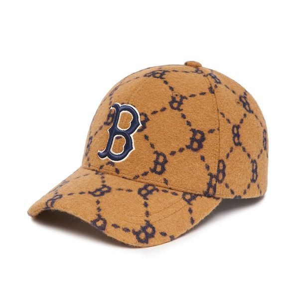  Nón MLB - DIA MONOGRAM WOOL STRUCTURED BALL CAP BOSTON REDSOX - 3ACPMW126-43BGD 