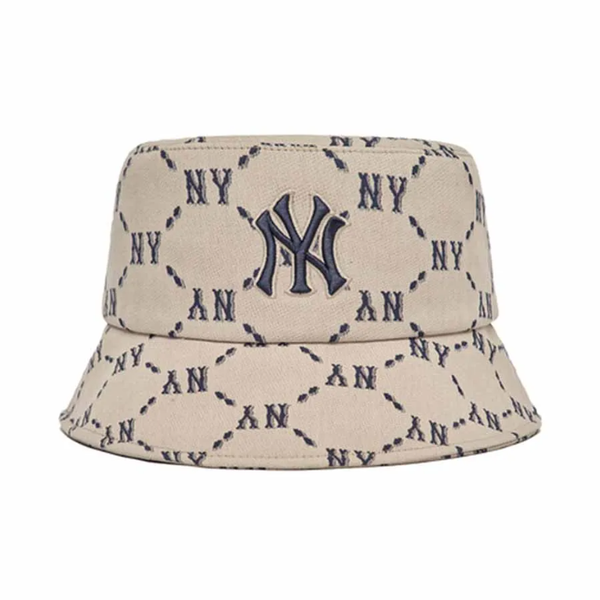  Nón Bucket MLB - Monogram Bucket Hat New York Yankees - 3AHTM032N-50BGS 