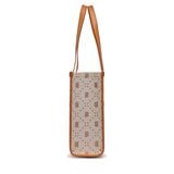 Túi Xách MLB Korea - Dia Mono Jacquard Large Tote Bag Boston Brown - 3AORL013N-43BRS 
