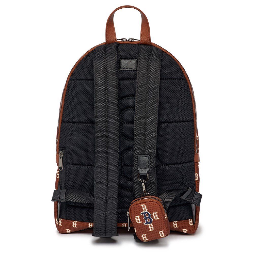  Balo MLB Korea - CLASSIC MONOGRAM BACKPACK BOSTON REDSOX - 3ABKM102N-43BRD 