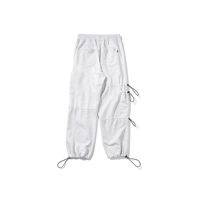  Quần Jogger RMTCRW [ROMANTIC CROWN] - UNBALANCE POCKET SWEAT PANTS LIGHT GREY 