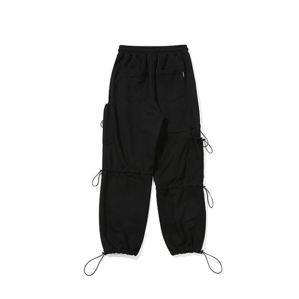  Quần Jogger RMTCRW [ROMANTIC CROWN] - UNBALANCE POCKET SWEAT PANTS BLACK 