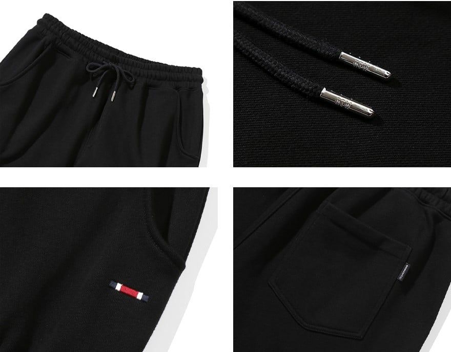  Quần Jogger RMTCRW [ROMANTIC CROWN] - UNBALANCE POCKET SWEAT PANTS BLACK 