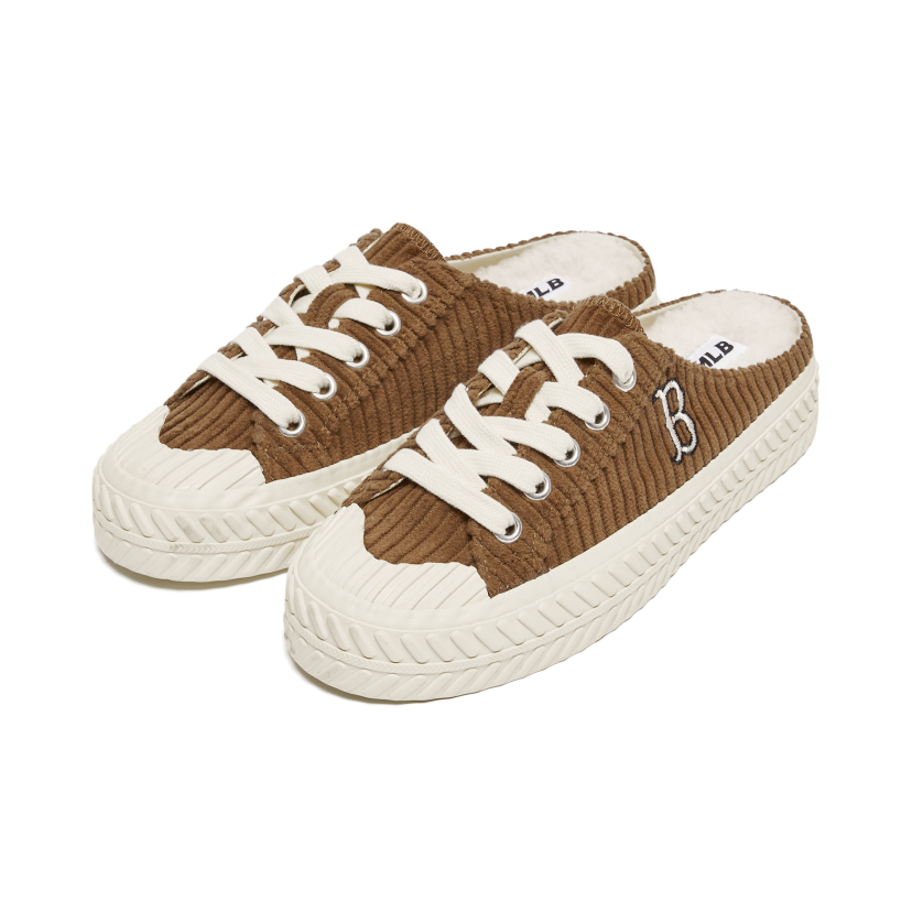  GIÀY MLB - Playball Corduroy Mule Brown - 3AMUUD116-43BRS 