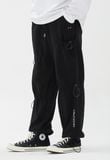  Quần Jogger RMTCRW [ROMANTIC CROWN] - UNBALANCE POCKET SWEAT PANTS BLACK 