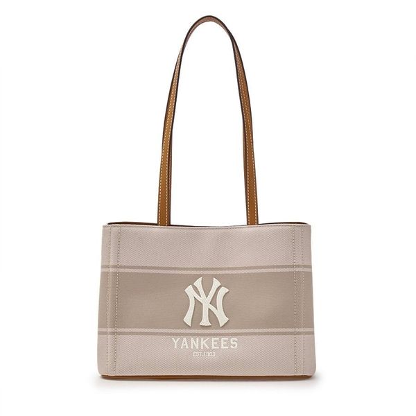  Túi Xách MLB - Varsity Lettering Canvas Shoulder Bag NY Yankees - 3ABQB015N-50CRS 