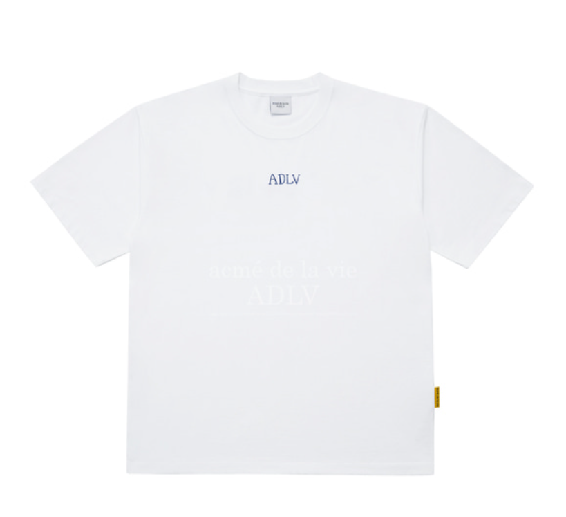  Áo thun - Acmé de la vie - ADLV GLOSSY BASIC LOGO SLEEVE T-SHIRT - WHITE 