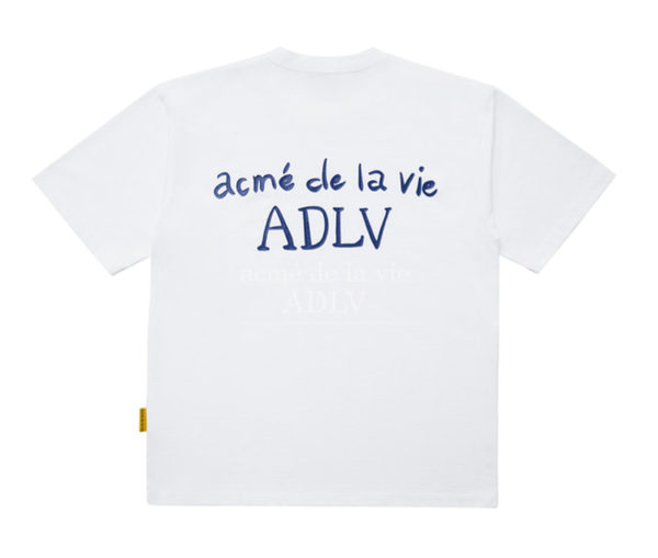  Áo thun - Acmé de la vie - ADLV GLOSSY BASIC LOGO SLEEVE T-SHIRT - WHITE 