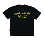  Áo thun - Acmé de la vie - ADLV GLOSSY BASIC LOGO SLEEVE T-SHIRT - BLACK 