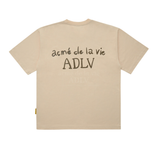  Áo thun - Acmé de la vie - ADLV GLOSSY BASIC LOGO SLEEVE T-SHIRT - BEIGE 