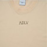  Áo thun - Acmé de la vie - ADLV GLOSSY BASIC LOGO SLEEVE T-SHIRT - BEIGE 