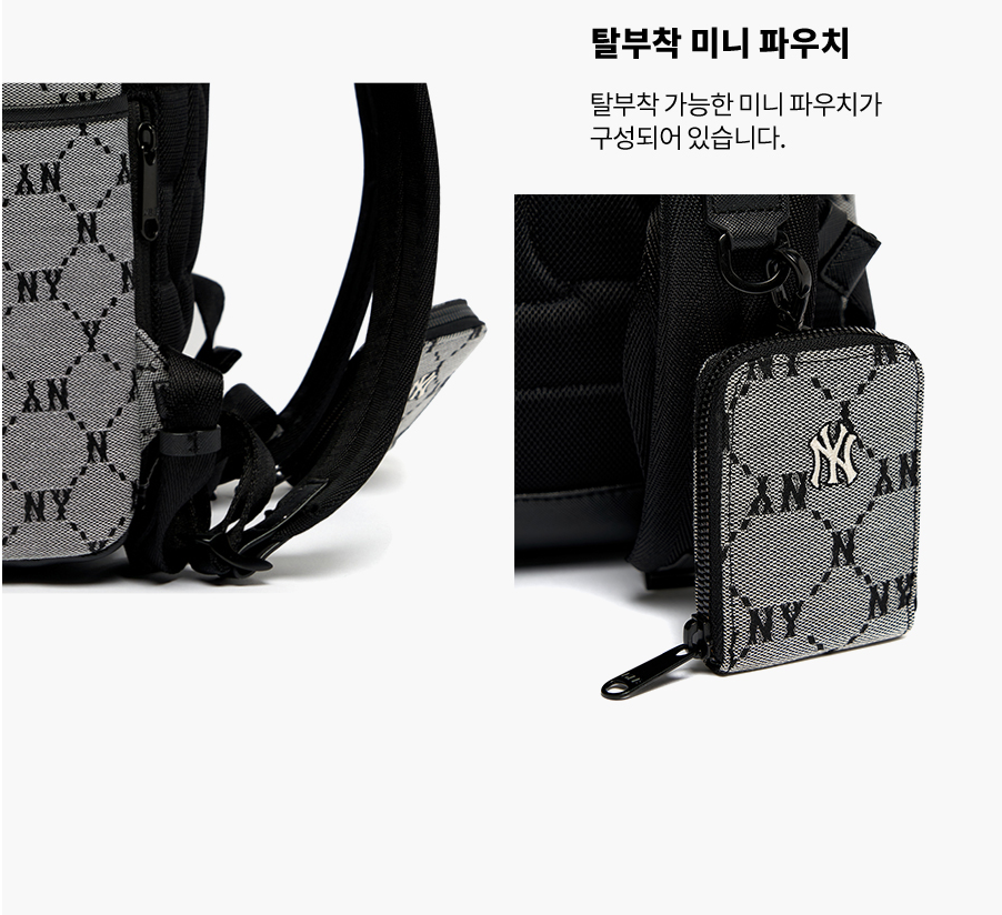 Balo- MLB Korea - MONOGRAM DIAMOND JACQUARD BACKPACK BAG NEW
