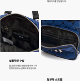  Balo- MLB Korea - MONOGRAM DIAMOND JACQUARD MINI BACKPACK BAG NEW YORK YANKEES - 3ABKS031N-50BLD 