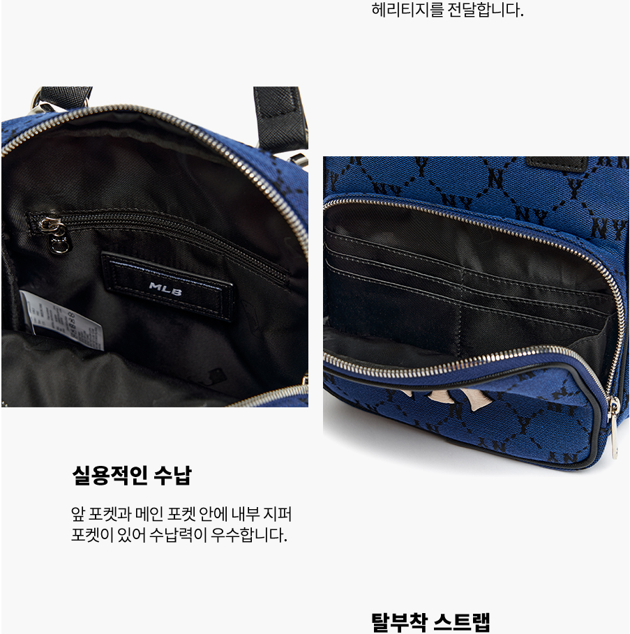 Balo MLB Korea MONOGRAM DIAMOND JACQUARD MINI BACKPACK BAG NEW YORK Dope Shop