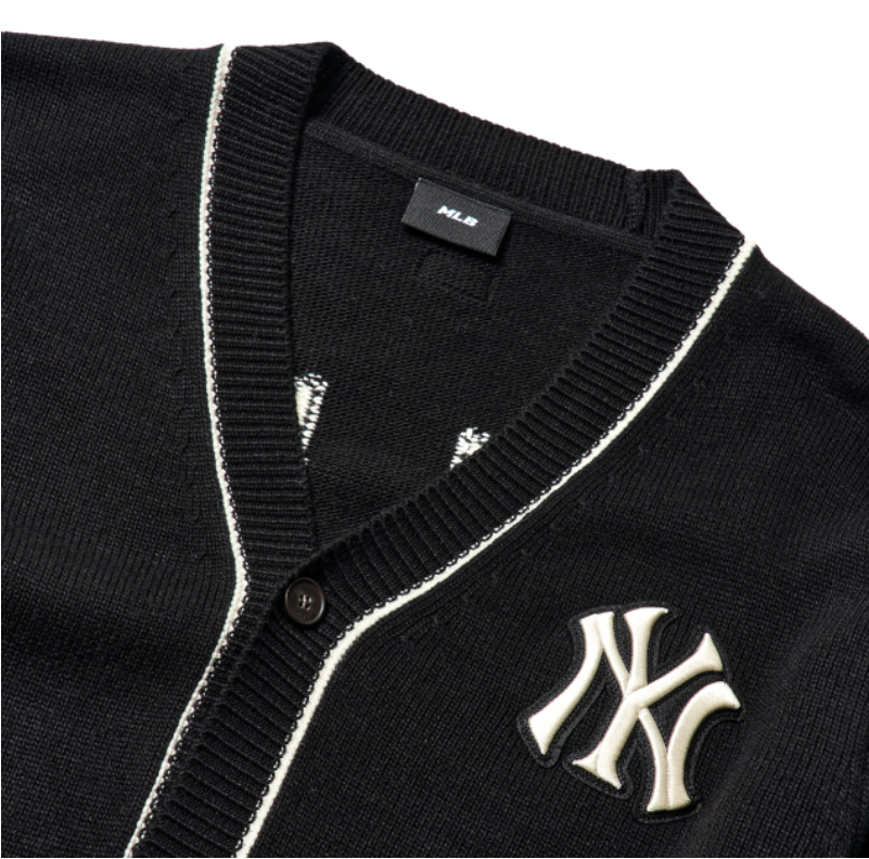  ÁO VẢI MLB BASIC CARDIGAN NEW YORK YANKEES - 3AKT00114-50BKS 