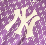  ÁO SWEATER MLB - MONOGRAM ALLOVER BAG BIG LOGO OVERFIT SWEATSHIRT NEW YORK YANKEES - 3AMTM0614-50LDD 