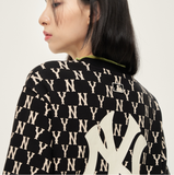  ÁO SWEATER MLB - MONOGRAM ALLOVER BAG BIG LOGO OVERFIT SWEATSHIRT NEW YORK YANKEES - 3AMTM0614-50BKS 