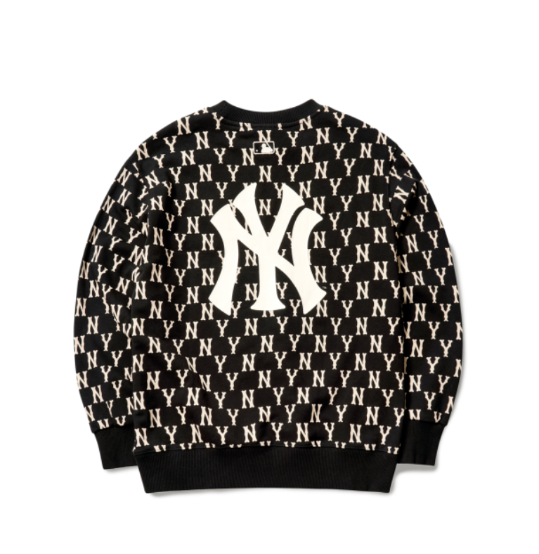 ÁO SWEATER MLB  MONOGRAM ALLOVER BAG BIG LOGO OVERFIT SWEATSHIRT NEW   Dope Shop  Dopevncom