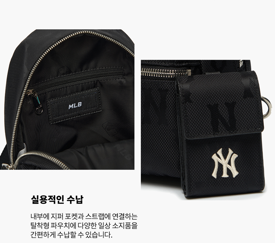 Balo MLB Korea - MONOGRAM NYLON JACQUARD MINI BACKPACK NEW