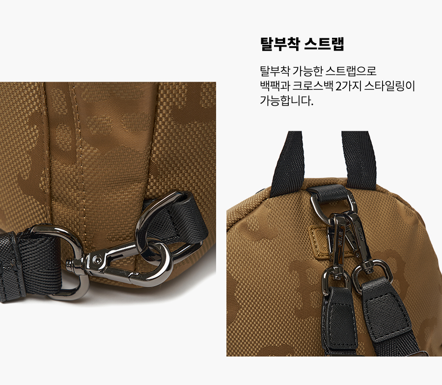 MLB Korea - Monogram Nylon Jacquard Mini Backpack