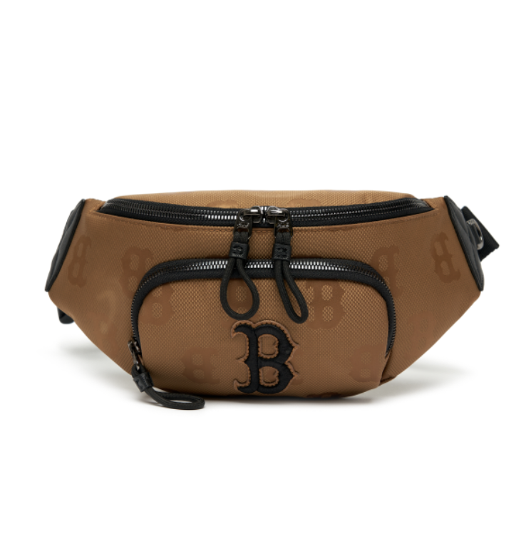  Túi Bao Tử MLB Korea - MONOGRAM NYLON JACQUARD HIP NEW YORK YANKEES - 3AHSM011N-43BGD 