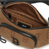  Túi Bao Tử MLB Korea - MONOGRAM NYLON JACQUARD HIP NEW YORK YANKEES - 3AHSM011N-43BGD 