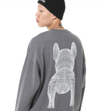  Áo Sweater Life Work - Radok Big Logo Short Sleeve SweatShirt - Grey 