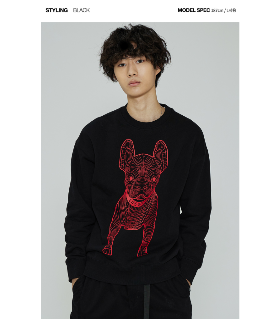  Áo Sweater Life Work - Radok Big Logo Short Sleeve SweatShirt - Black 