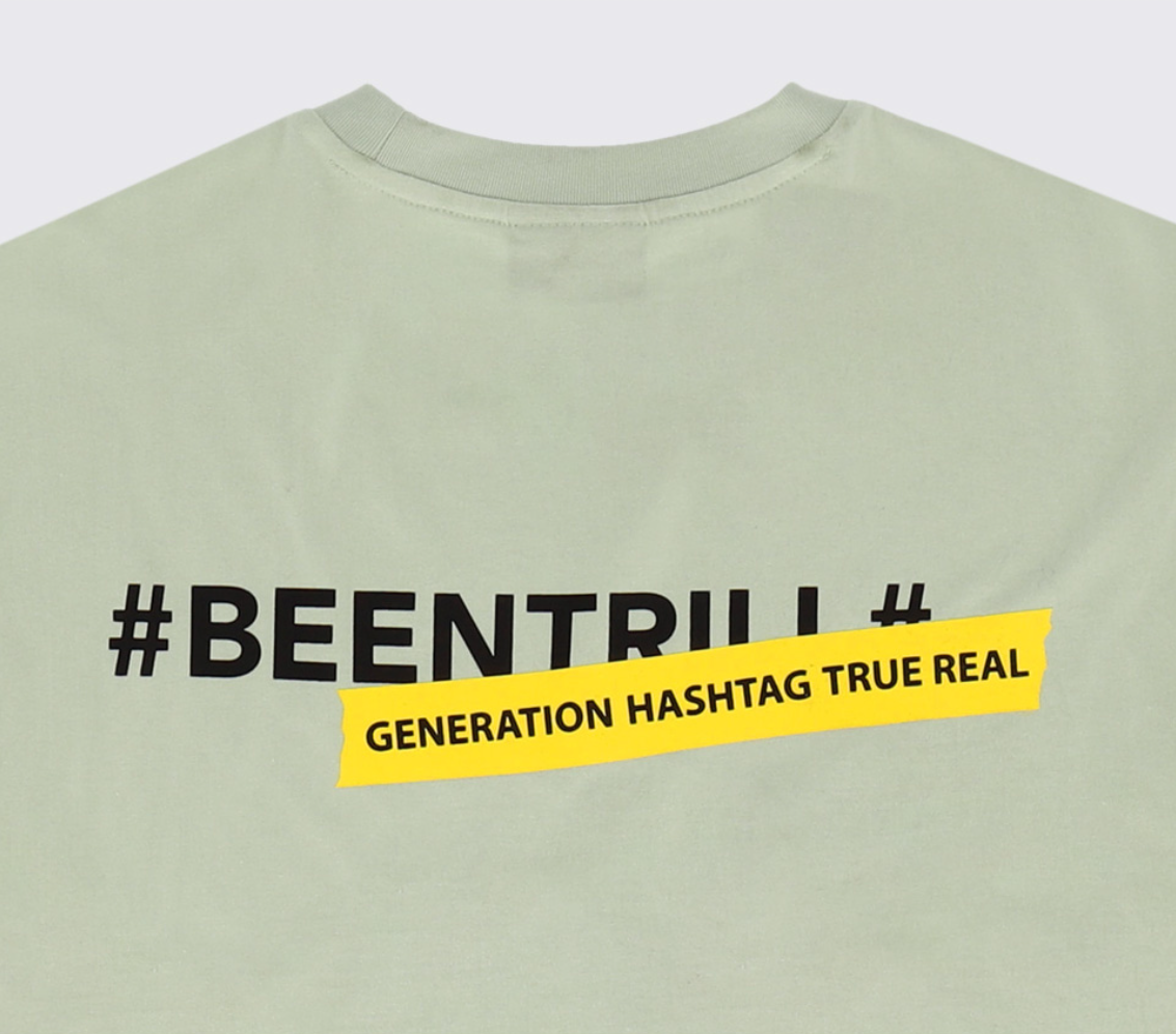  Áo Thun BEENTRILL - TAPING Logo OverFit Short Sleeve T-shirt / Mint 