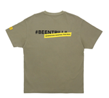  Áo Thun BEENTRILL - TAPING Logo OverFit Short Sleeve T-shirt / Khaki 