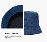  Nón Bucket MLB MONOGRAM DIAMOND JACQUARD NEW YORK YANKEES - 3AHTM111N-50BLD 