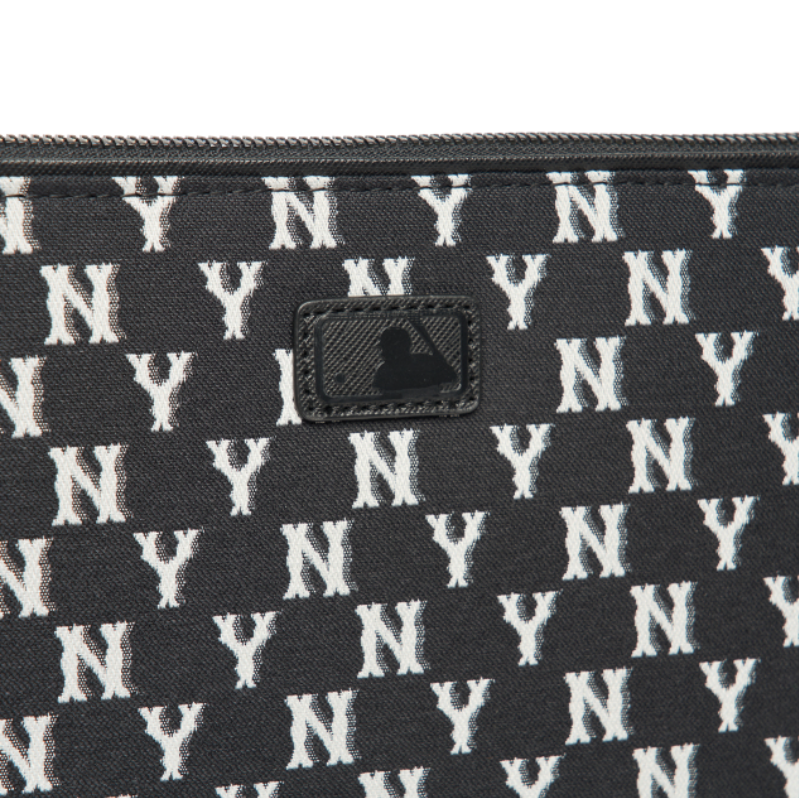  Túi Cầm Tay - MLB Korea - MONOGRAM JACQUARD DIGITAL DEVICE POUCH M NEW YORK YANKEES - 3APOM012N-50BKS 