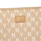  Túi Cầm Tay - MLB Korea - MONOGRAM JACQUARD DIGITAL DEVICE POUCH S NEW YORK YANKEES - 3APOS012N-50BGD 