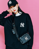  Túi Đeo Chéo MLB Korea - MONOGRAM MINI CROSSBODY BAG NEWYORK YANKEES - 3ACRS012N-50BKS 