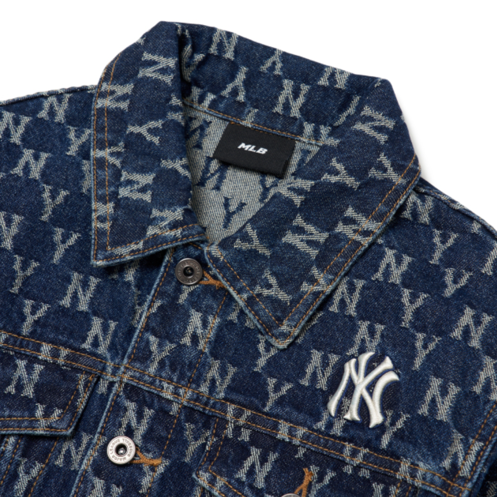  Áo Khoác jean MLB Classic Monogram Denim Jacket New York Yankees - 3ADKM0121-50BLS 