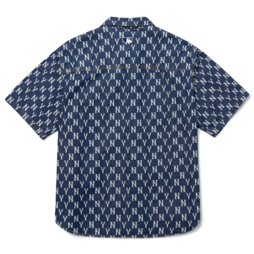 [MLB] Denim Like Monogram Overfit T-Shirt ★大人気★ MLB Denim Like Monogram Big Lux Overfit Tee – ETRENDIPOH(SDNBHD)