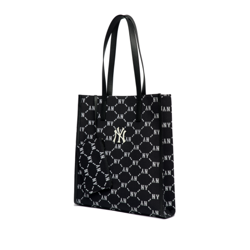  Túi MLB Korea - MONOGRAM DIAMOND JACQUARD TOTE BAG NEW YORK YANKEES - 3AORM012N-50BKS 