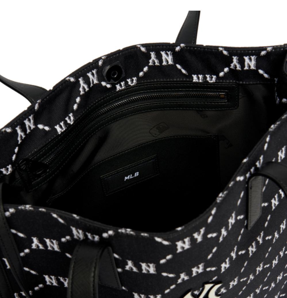 Túi MLB Korea - MONOGRAM DIAMOND JACQUARD TOTE BAG NEW YORK
