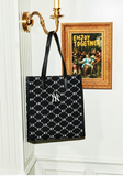  Túi MLB Korea - MONOGRAM DIAMOND JACQUARD TOTE BAG NEW YORK YANKEES - 3AORM012N-50BKS 