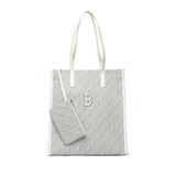  Túi MLB Korea - MONOGRAM DIAMOND JACQUARD TOTE BAG NEW YORK YANKEES - 3AORM012N-43GRS 