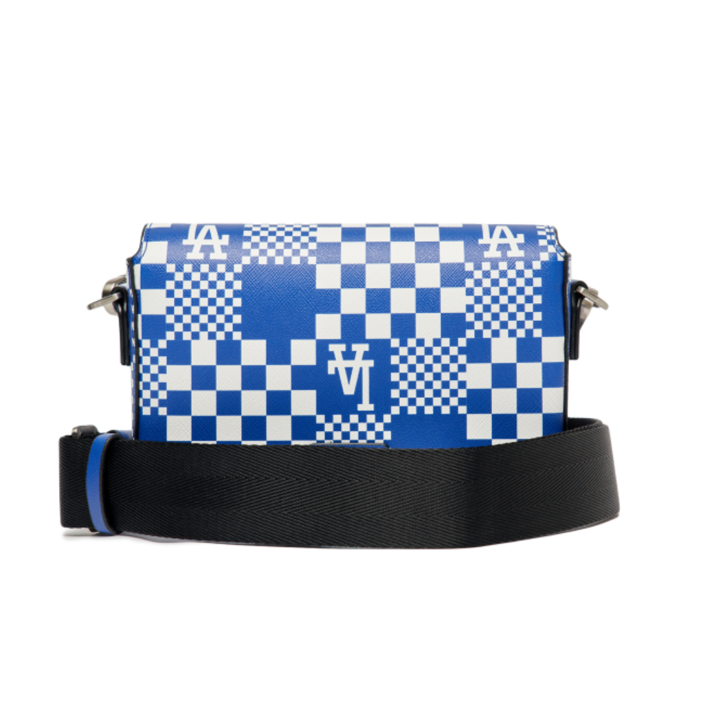  Túi MLB Korea - CHECKERBOARD MINI CROSS BAG LA DODGERS - 3ACRS042N-07BLD 