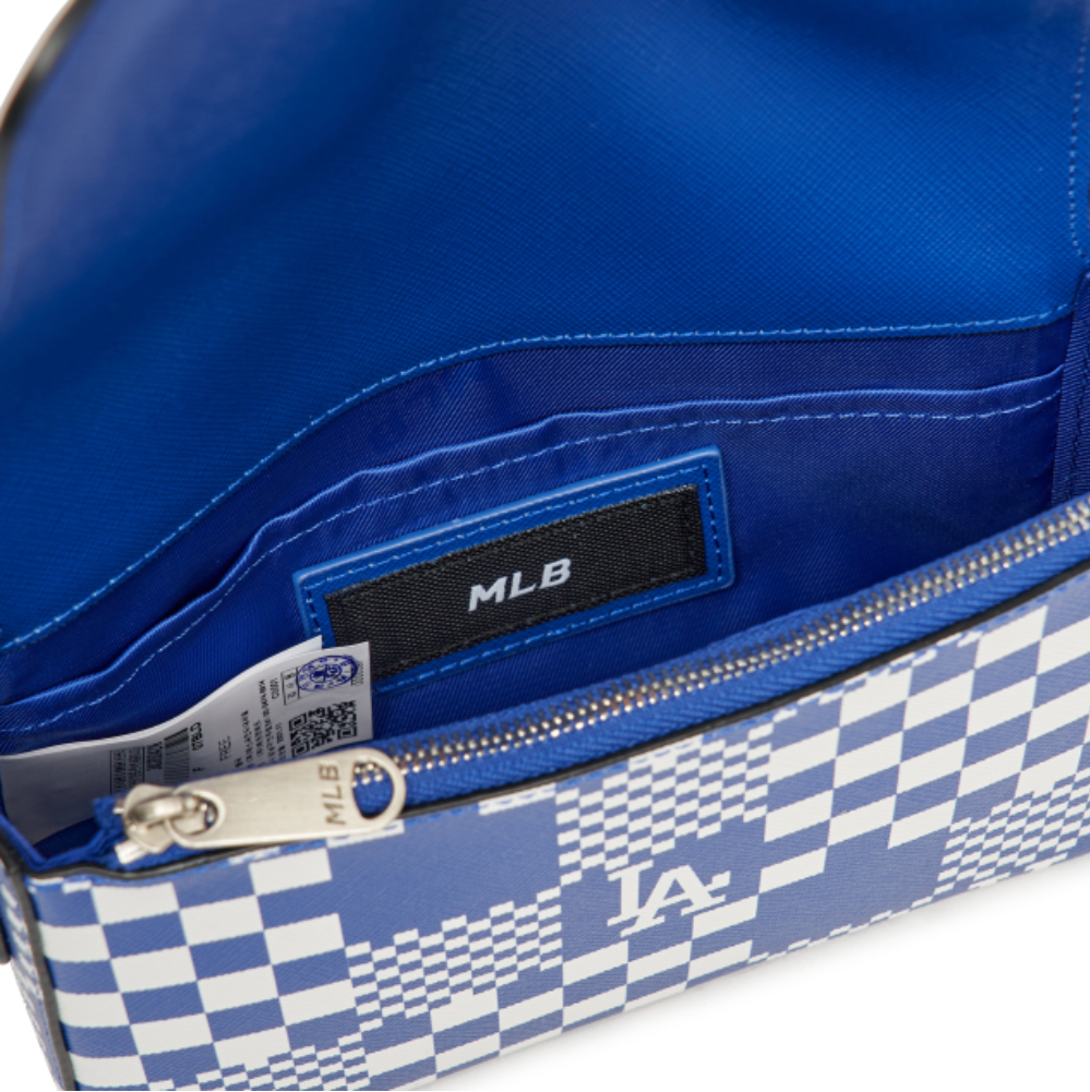  Túi MLB Korea - CHECKERBOARD MINI CROSS BAG LA DODGERS - 3ACRS042N-07BLD 