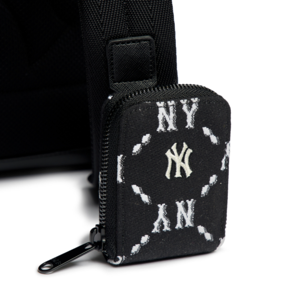  Balo MLB Korea - MONOGRAM DIAMOND JACQUARD BACKPACK NEW YORK YANKEES - 3ABKM022N-50BKS 