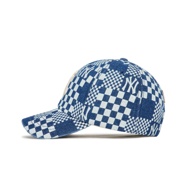  Nón MLB - CHECKERBOARD DENIM UNSTRUCTURED BALL CAP NEW YORK YANKEES - 3ACP8602N-50BLS 